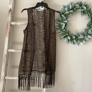 Olive Green Lace Cover